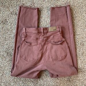 Mavi Sheila straight leg mauve pink cropped pants waist “25-27 LIKE NEW